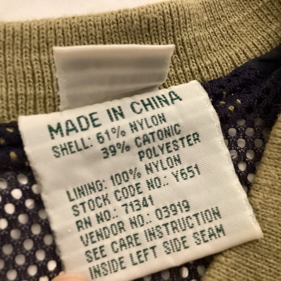 L.L. Bean Mens Pullover Windbreaker Jacket size XXL Golf Jacket checked - Picture 9 of 13